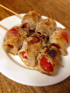 豚ばらプチトマト串